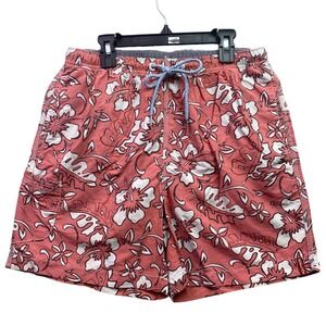 Tommy Bahama Swim Shorts Mens Small Floral AOP Lined Beachy Coastal Surfing